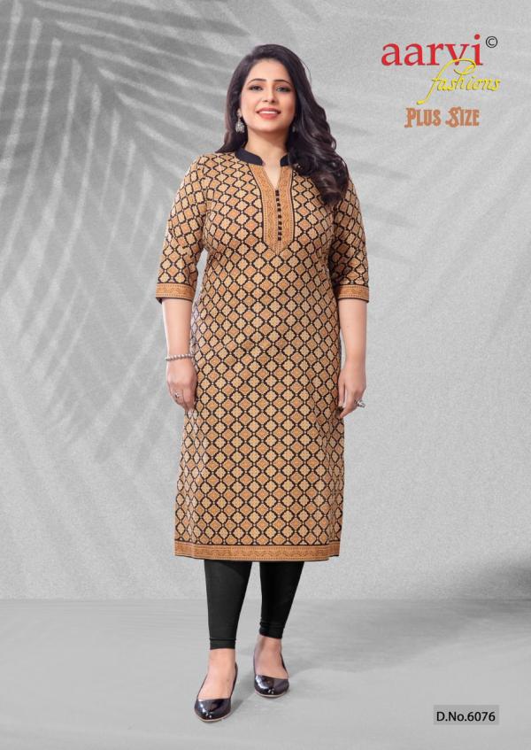 Aarvi Fashion Plus Size Cotton Designer Exclusive kurti collection